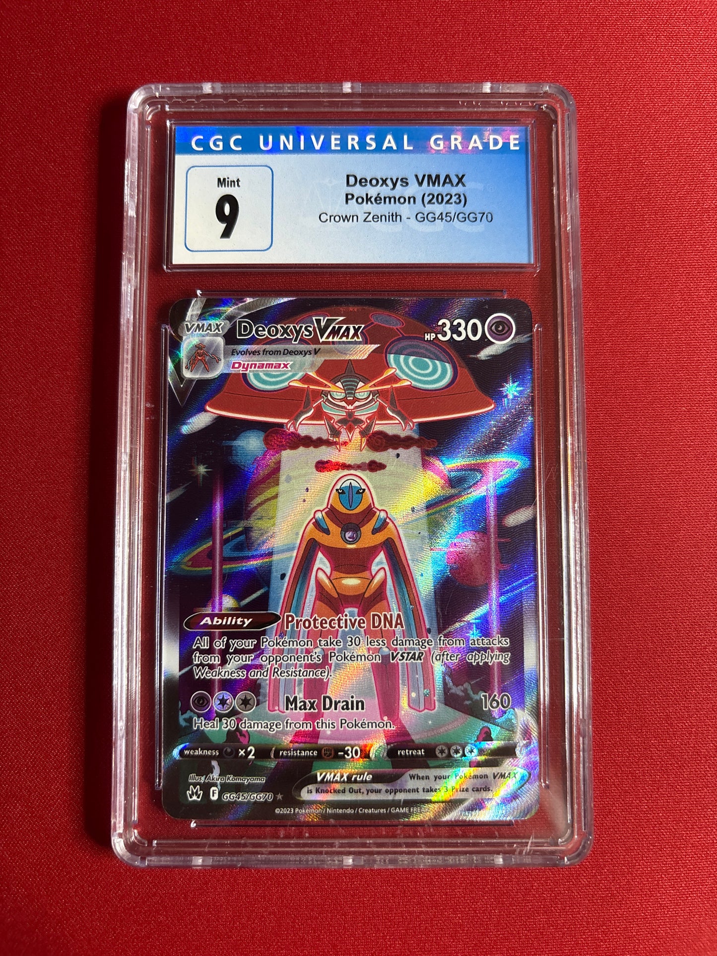Pokemon Deoxys VMAX GG45/GG70 CGC 9
