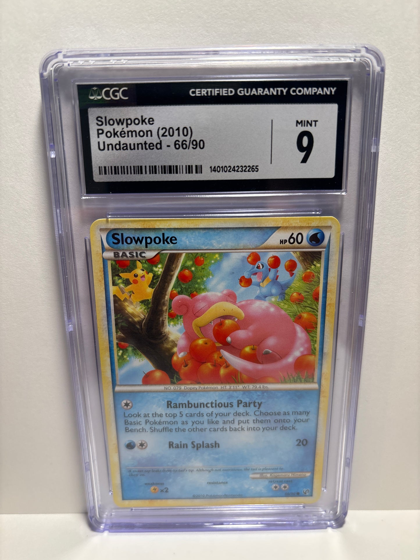 Pokemon Slowpoke 66/90 CGC 9