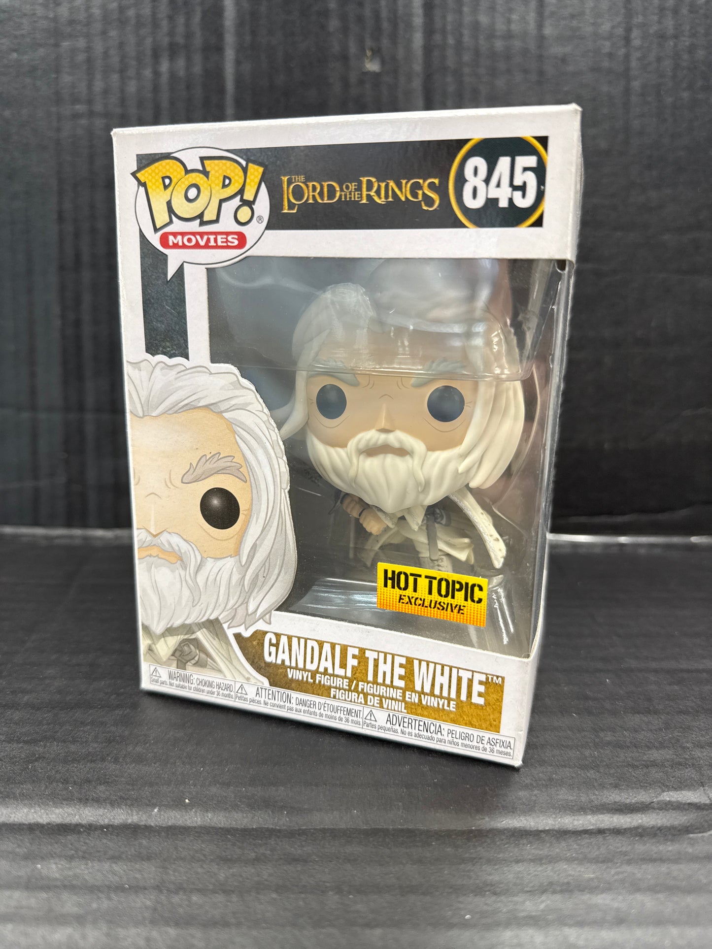 Funko Pop! Lord of the Rings Gandalf the White 845 Hot Topic Exclusive (Grade A-)