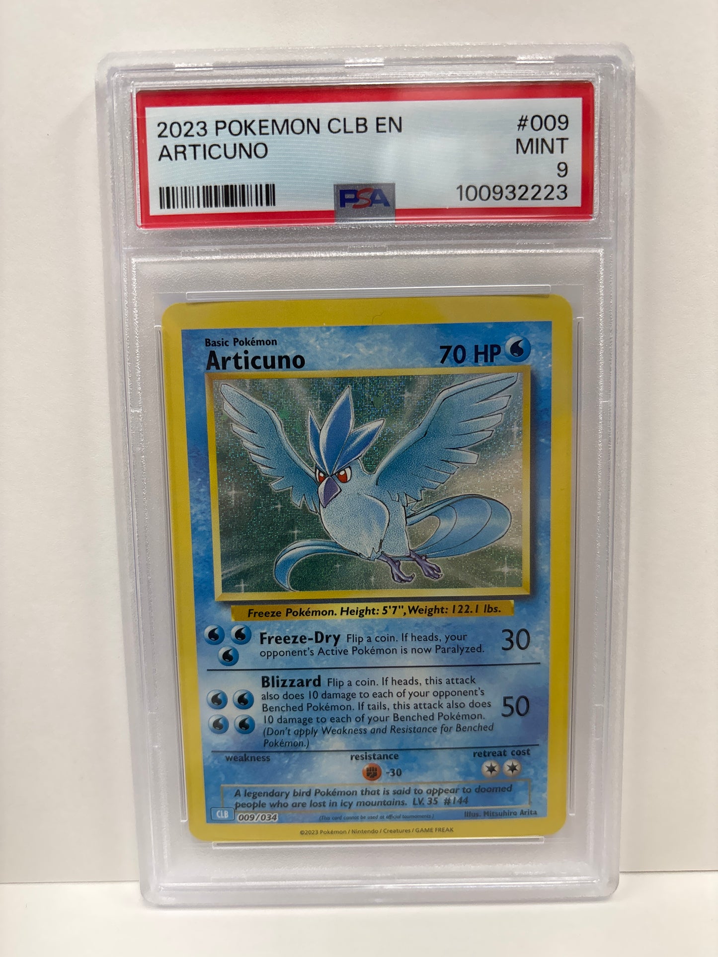 Pokemon Articuno 009/034 PSA 9