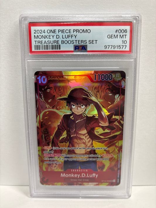 One Piece TCG Monkey.D.Luffy ST10-006 PROMO PSA 10