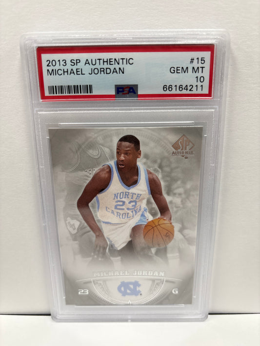 2013 SP Authentic Michael Jordan #15 PSA 10