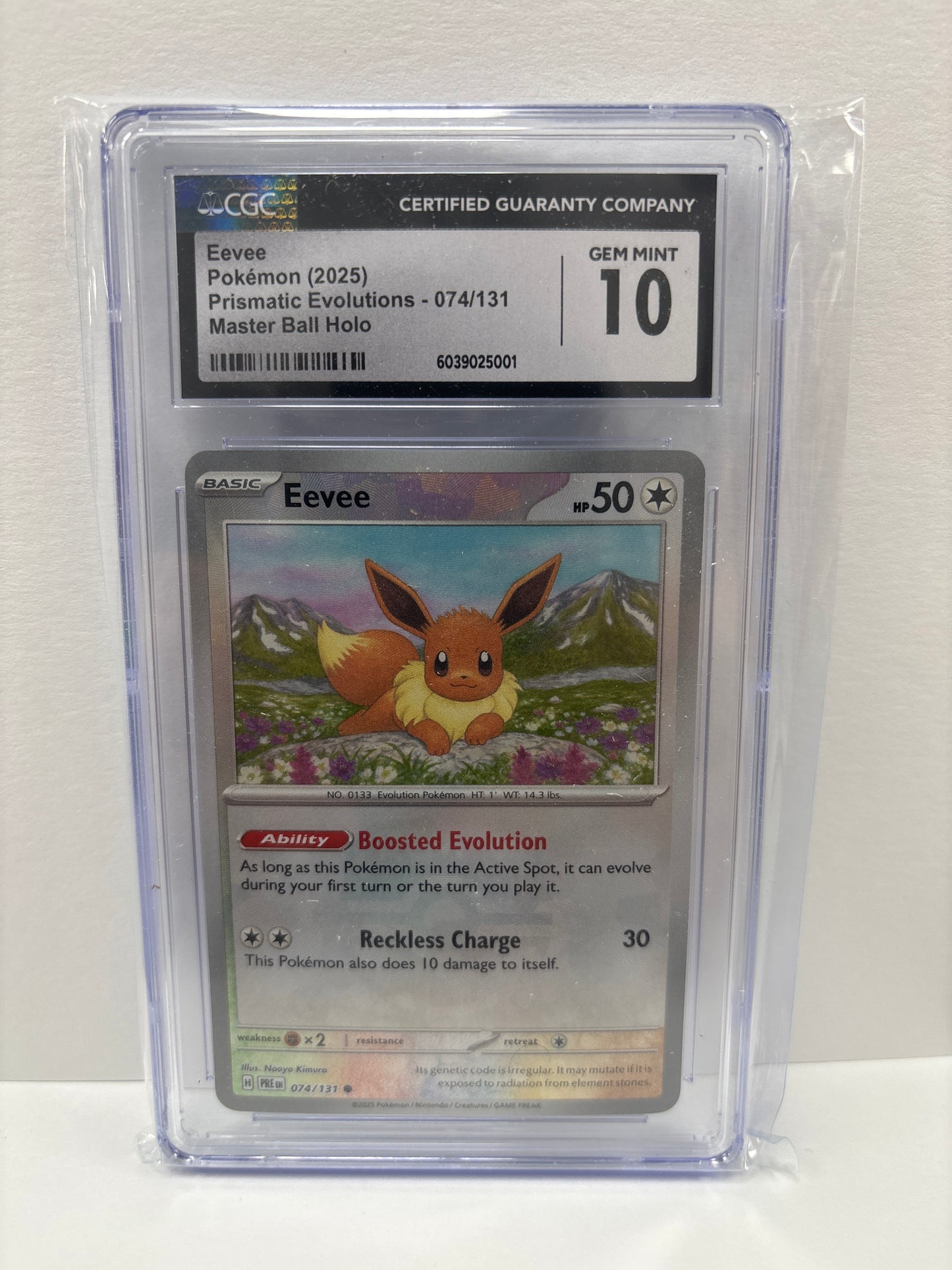 Pokemon Eevee 074/131 Master Ball CGC 10