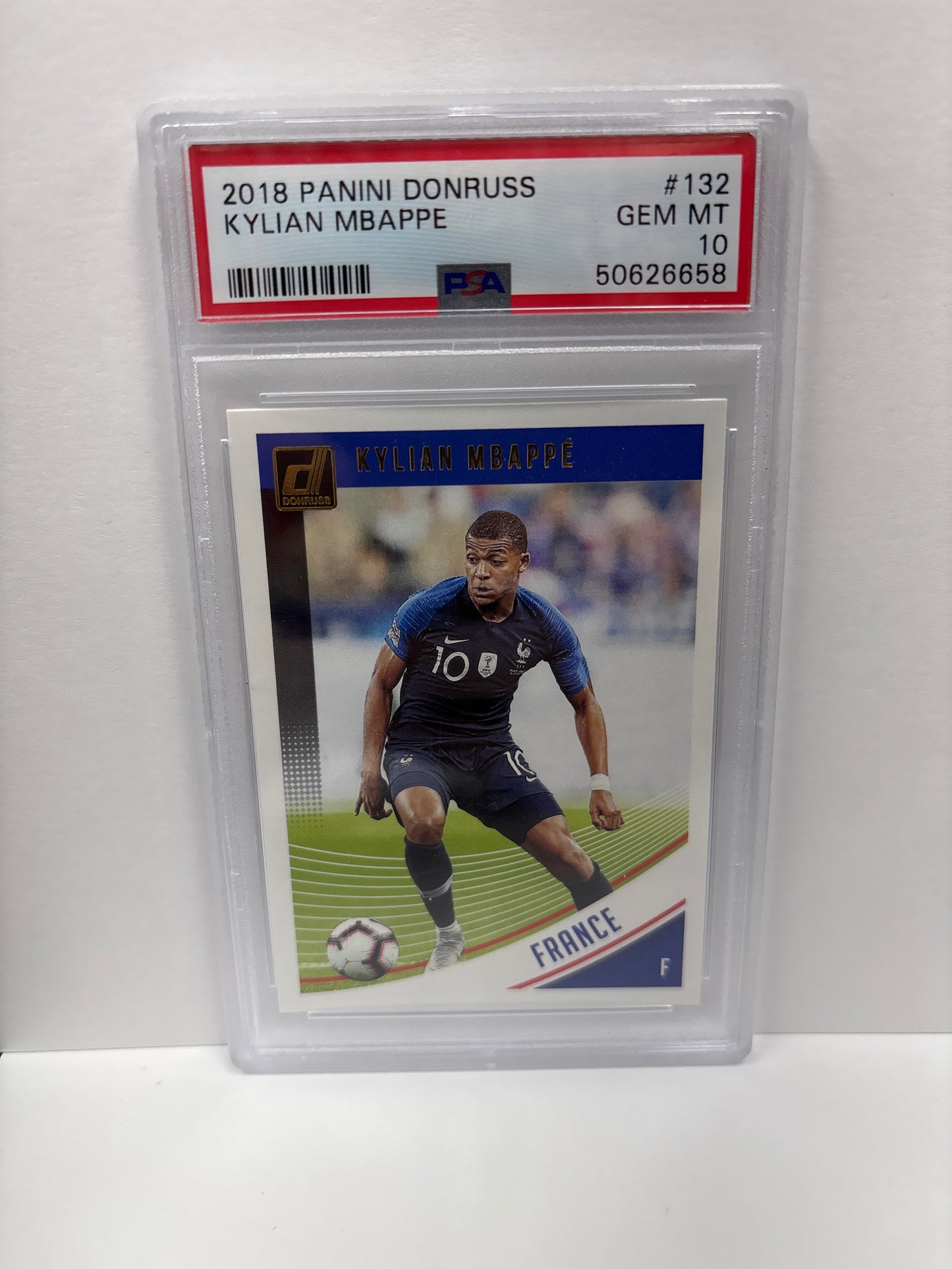 2018 Panini Donruss Kylian Mbappe #132 PSA 10