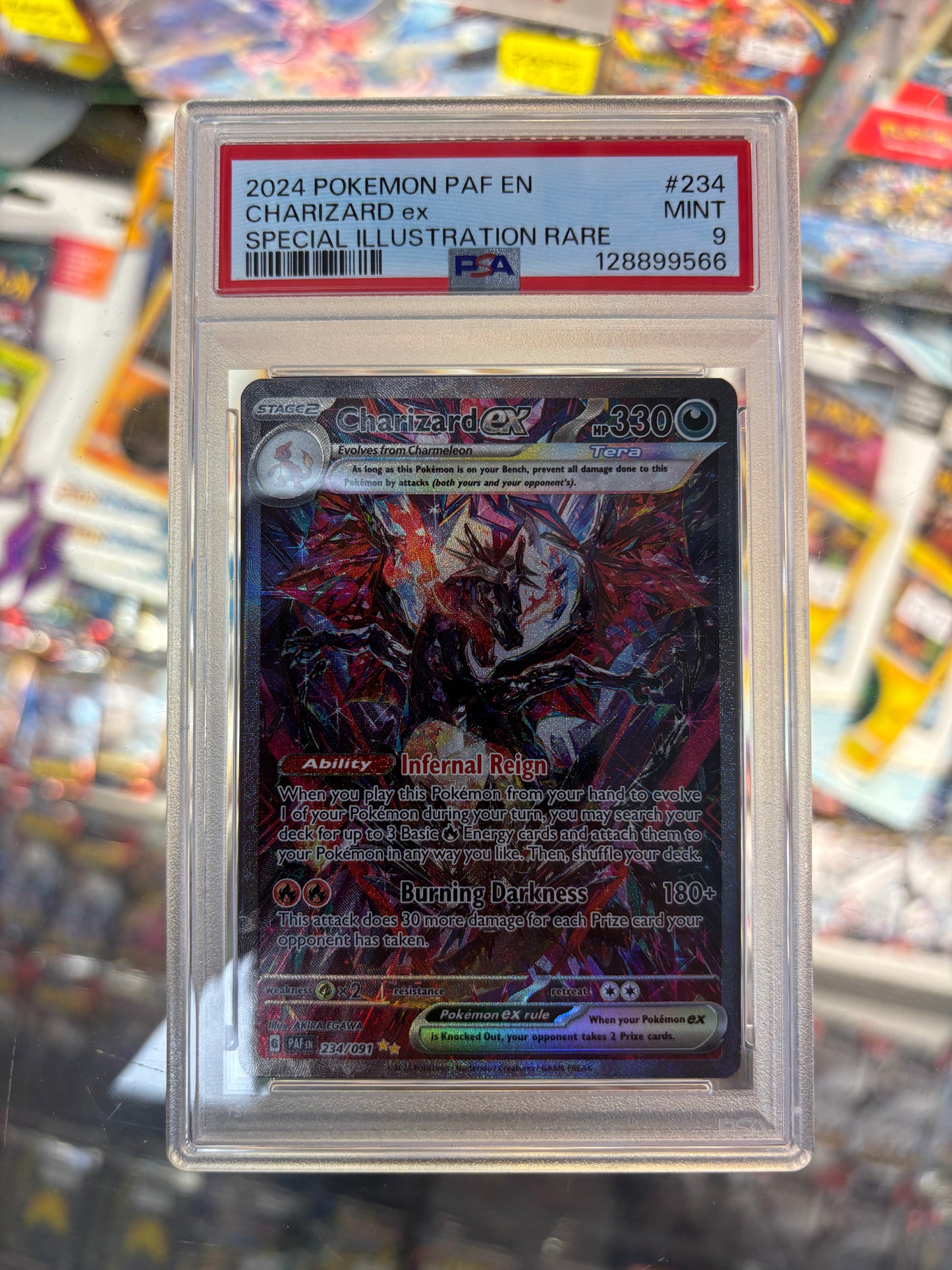 Pokemon Charizard ex 234/091 PSA 9