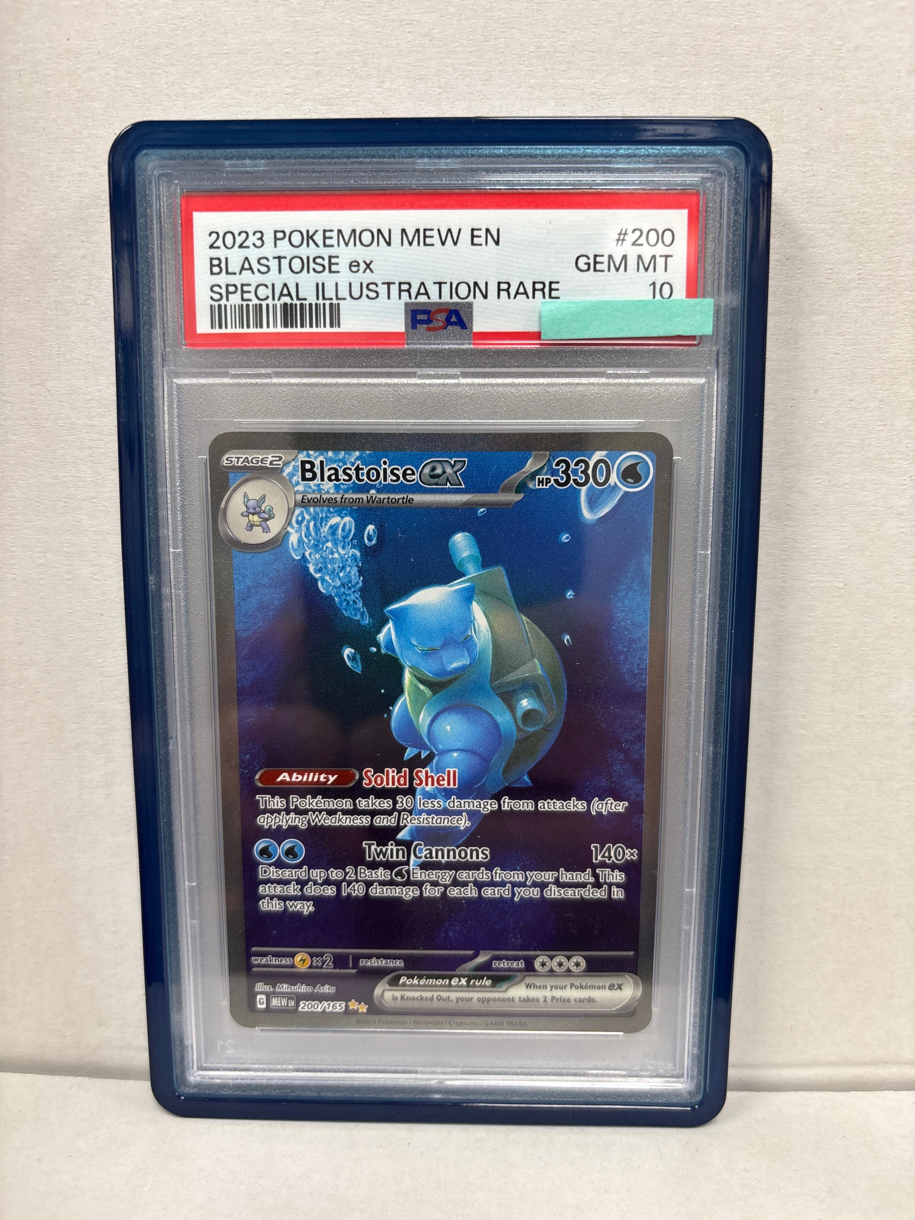 Pokemon Blastoise ex 200/165 PSA 10