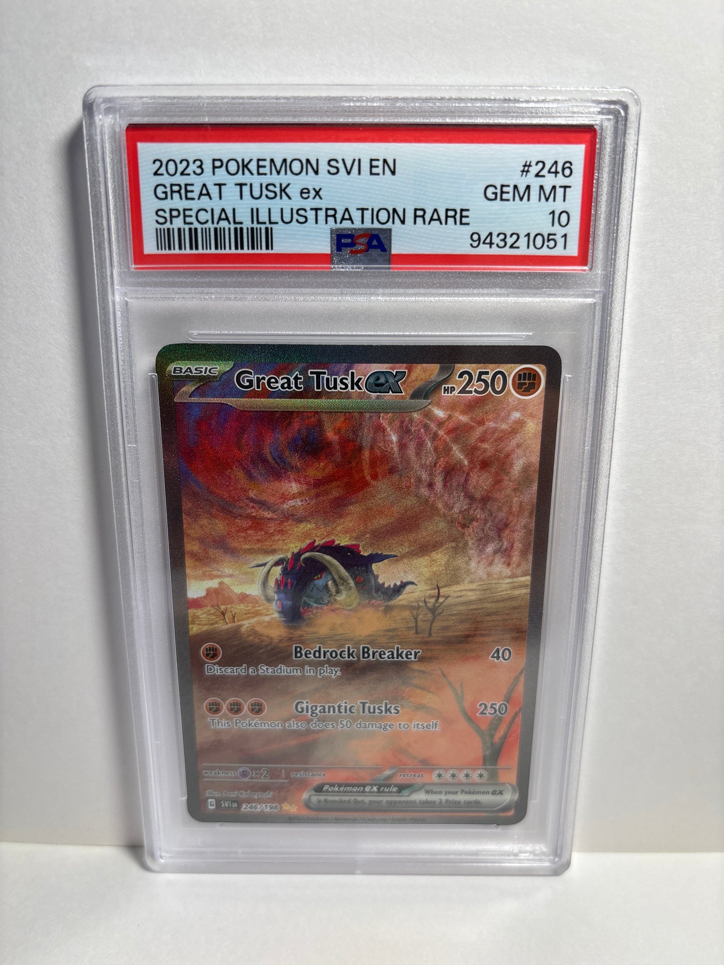 Pokemon Great Tusk ex 246/198 PSA 10