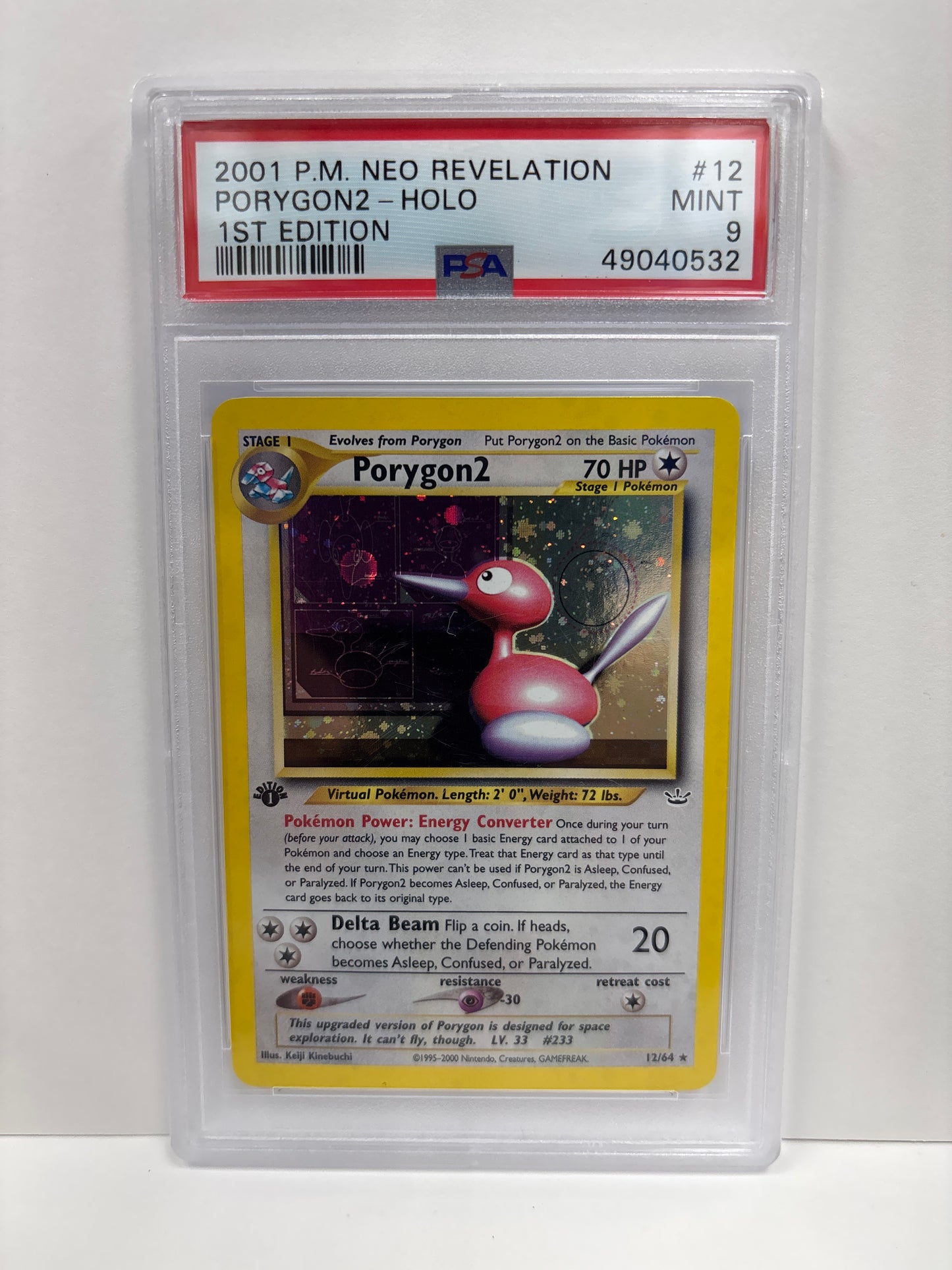 Pokemon Porygon2 12/64 1st Edition PSA 9