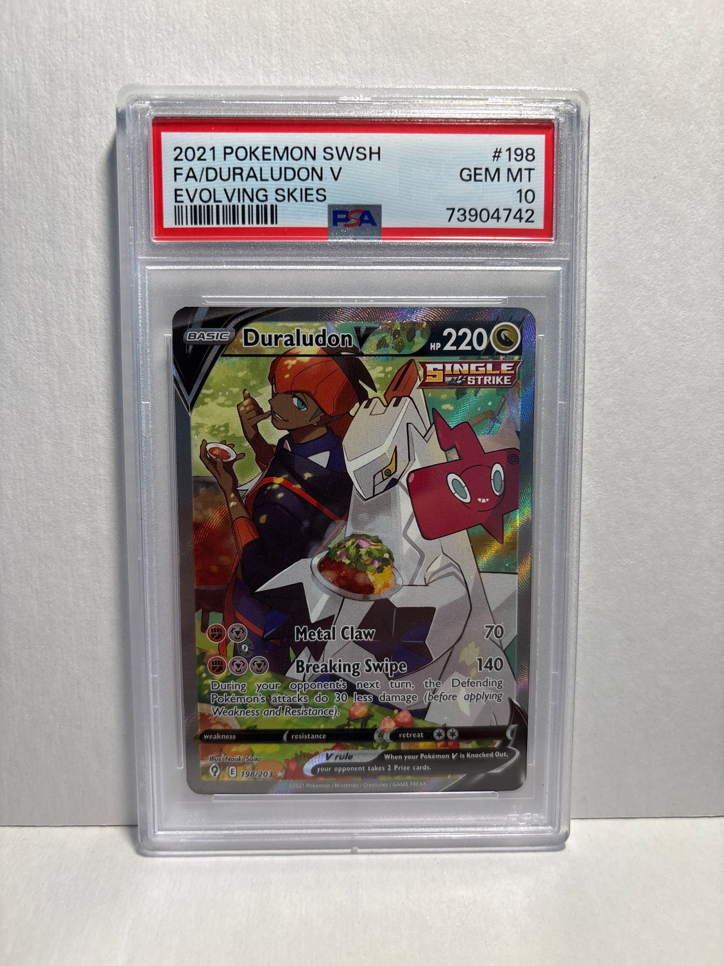 Pokemon Duraludon V 198/203 PSA 10