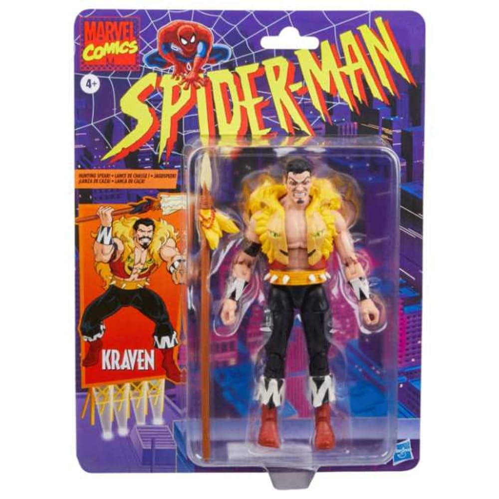 Marvel Legends Kraven the Hunter Retro Card Action Figure
