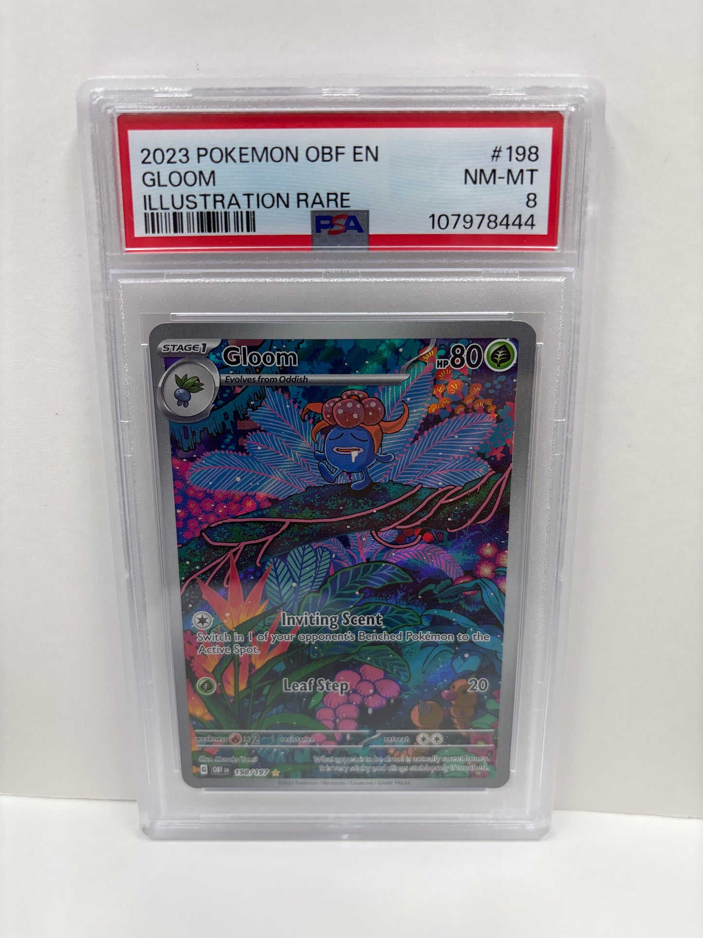 Pokemon Gloom 198/197 PSA 8