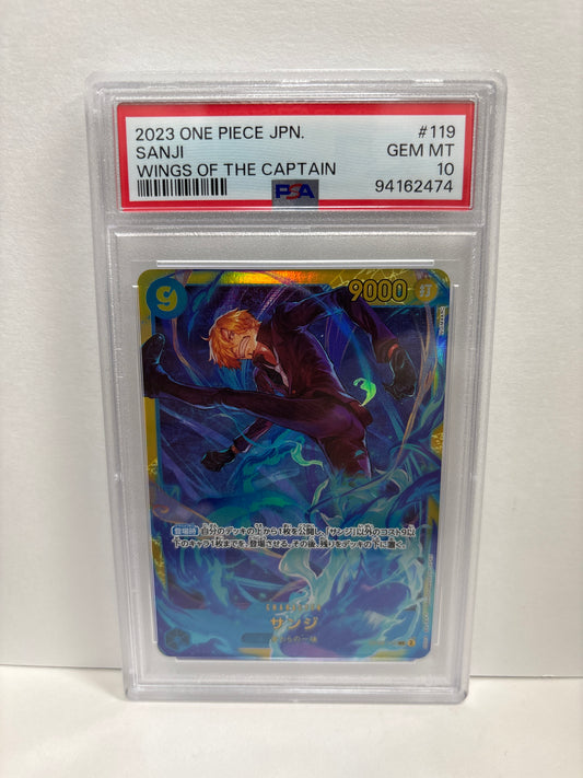 One Piece TCG JP Sanji OP06-119 PSA 10