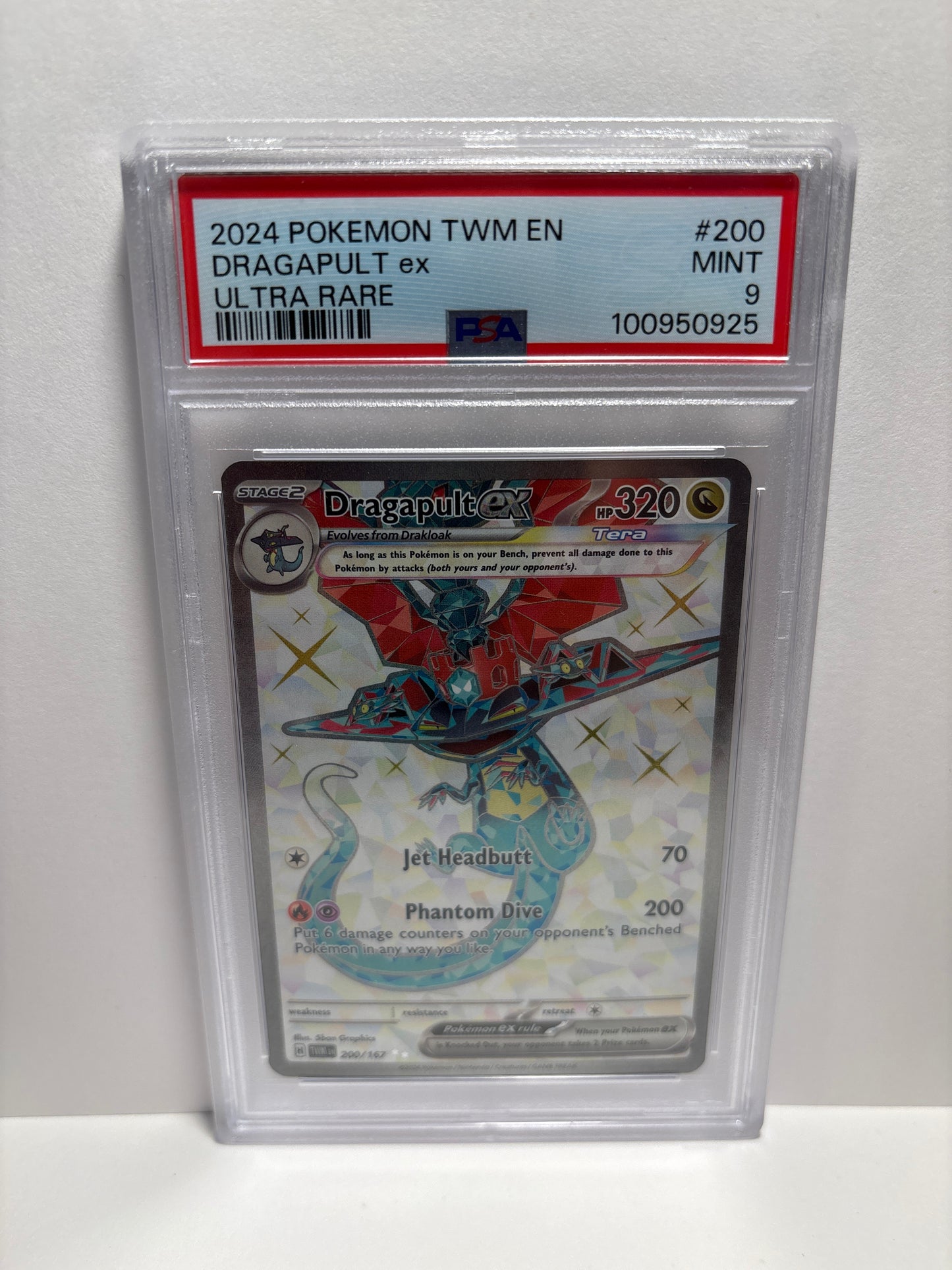 Pokemon Dragapult ex 200/167 PSA 9