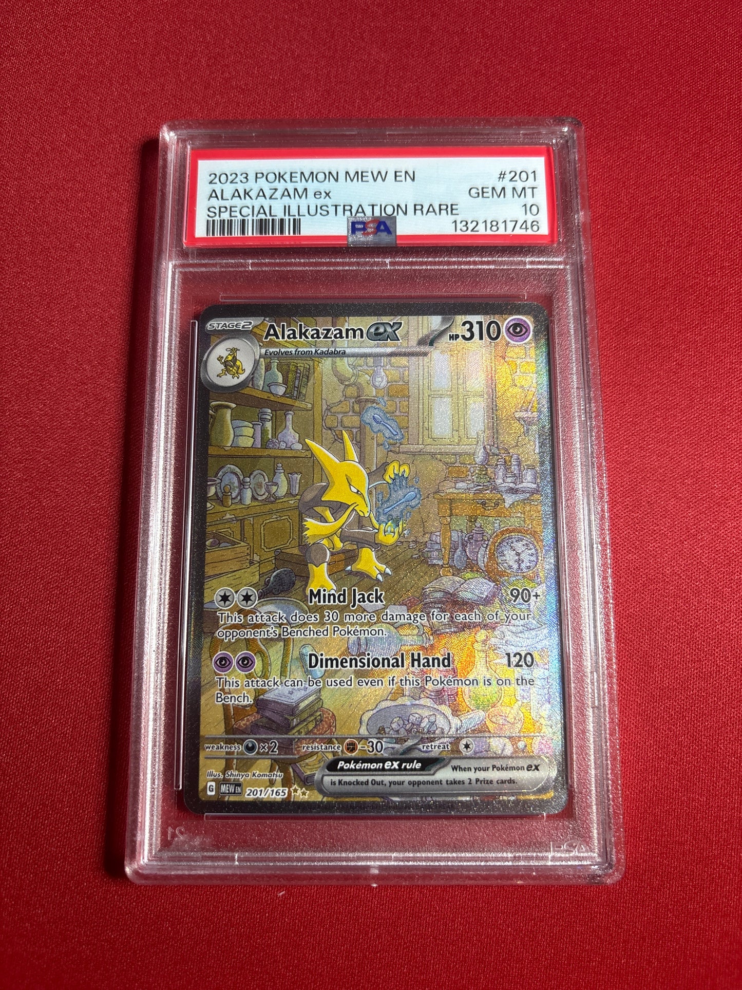 Pokemon Alakazam ex 201/165 PSA 10