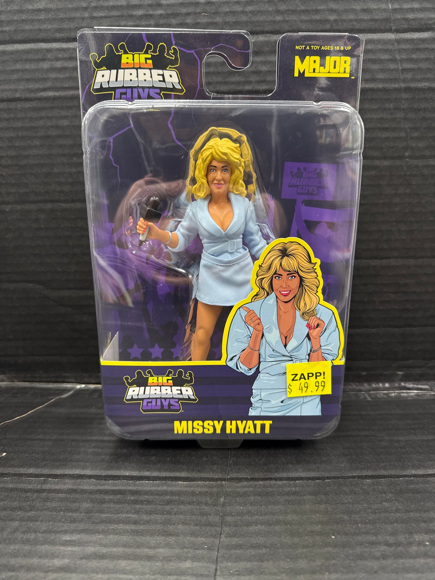 Major Wrestling Figure Podcast Big Rubber Guys Missy Hyatt