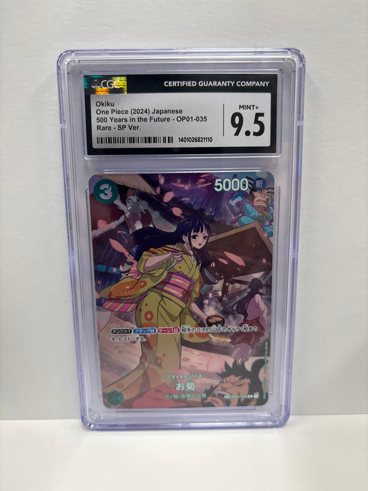 One Piece TCG JP Okiku OP01-035 CGC 9.5