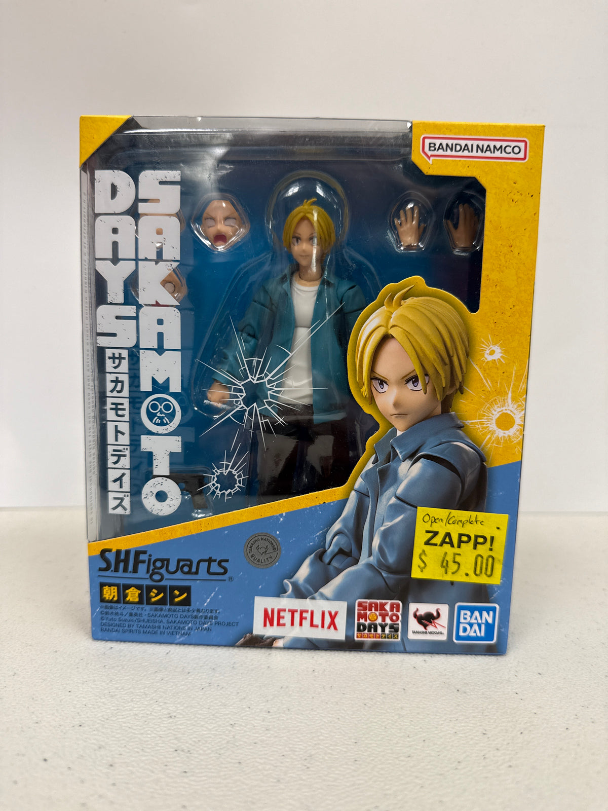 SH Figuarts Sakamoto Days Asakura Shin (Open Box/Complete)