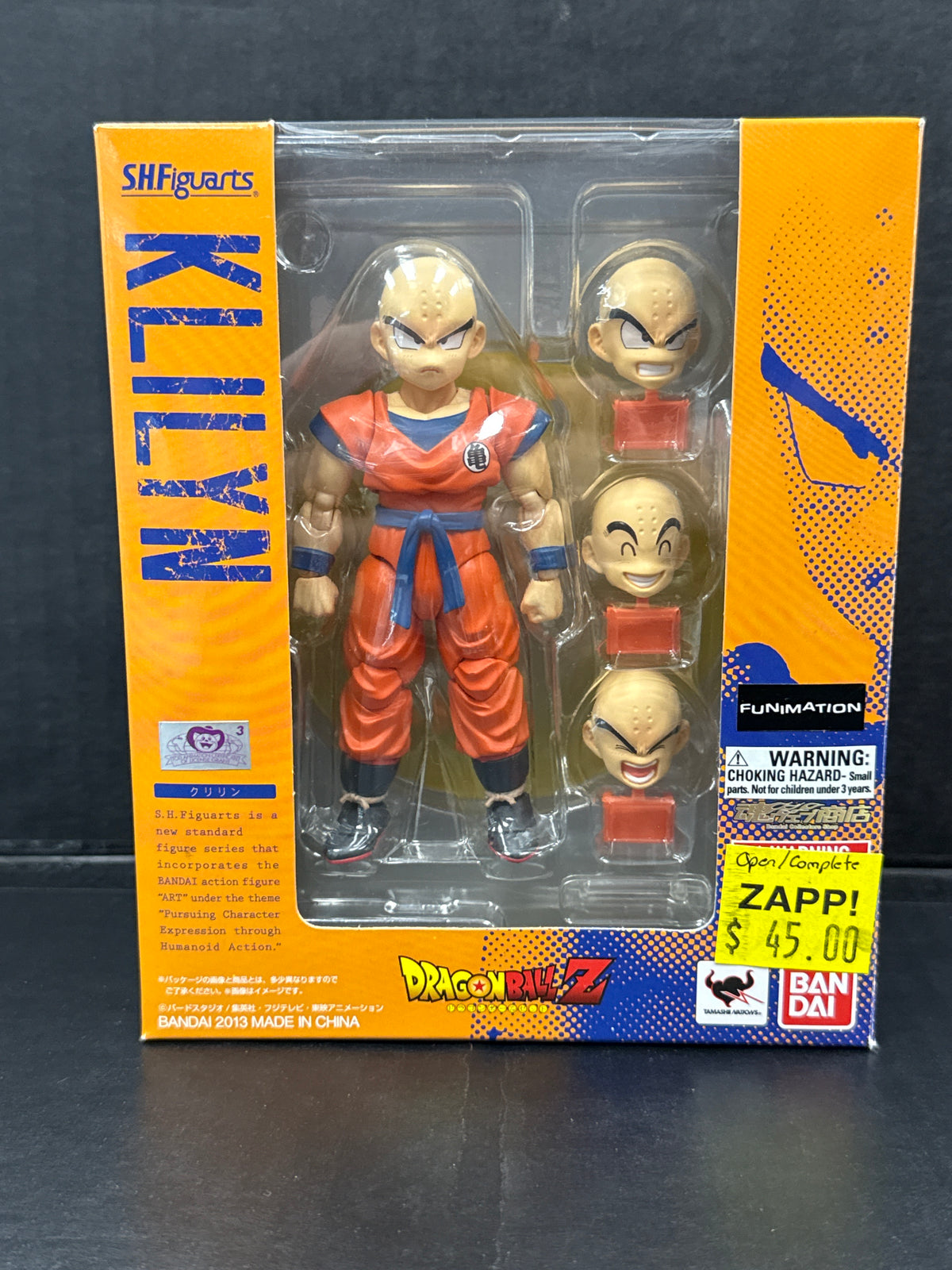 SH Figuarts Dragon Ball Z Klilyn 2013 (Krillin) (Open/Complete)