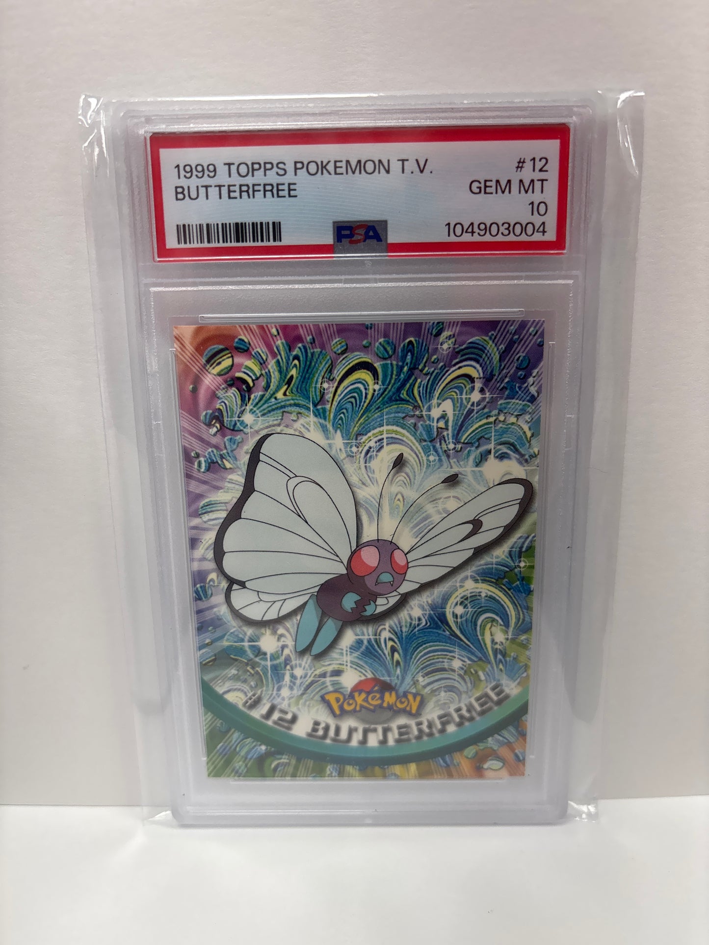 Pokemon TOPPS T.V. (1999) Butterfree #12 PSA 10