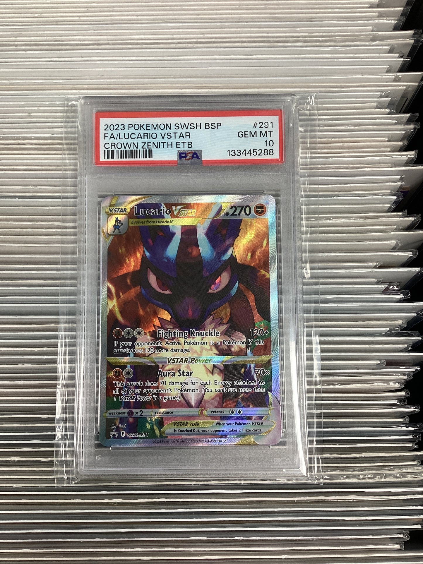Pokemon Lucario VSTAR SWSH291 PSA 10
