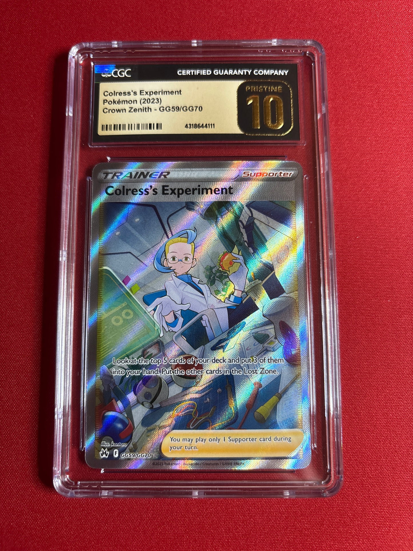 Pokemon Colress’s Experiment GG59/GG70 CGC Pristine 10