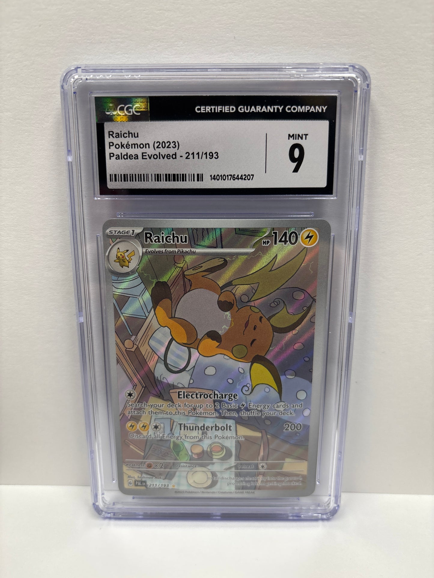 Pokemon Raichu 211/193 CGC 9