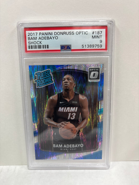2017 Panini Donruss Optic Bam Adebayo #187 PSA 9