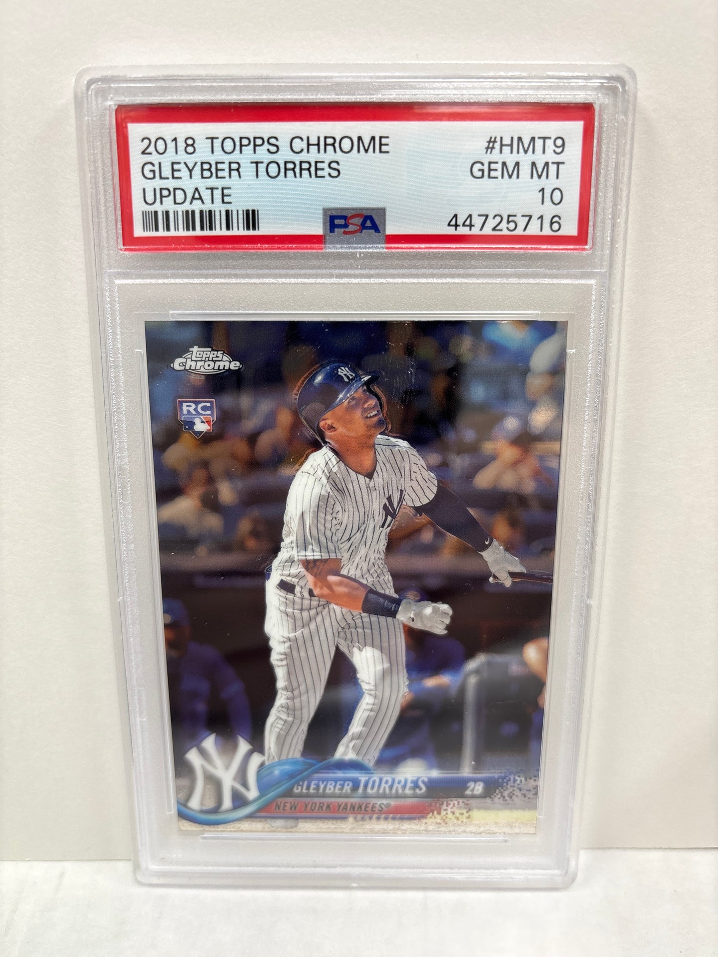 2018 Topps Chrome Gleyber Torres Update #HMT9 PSA 10