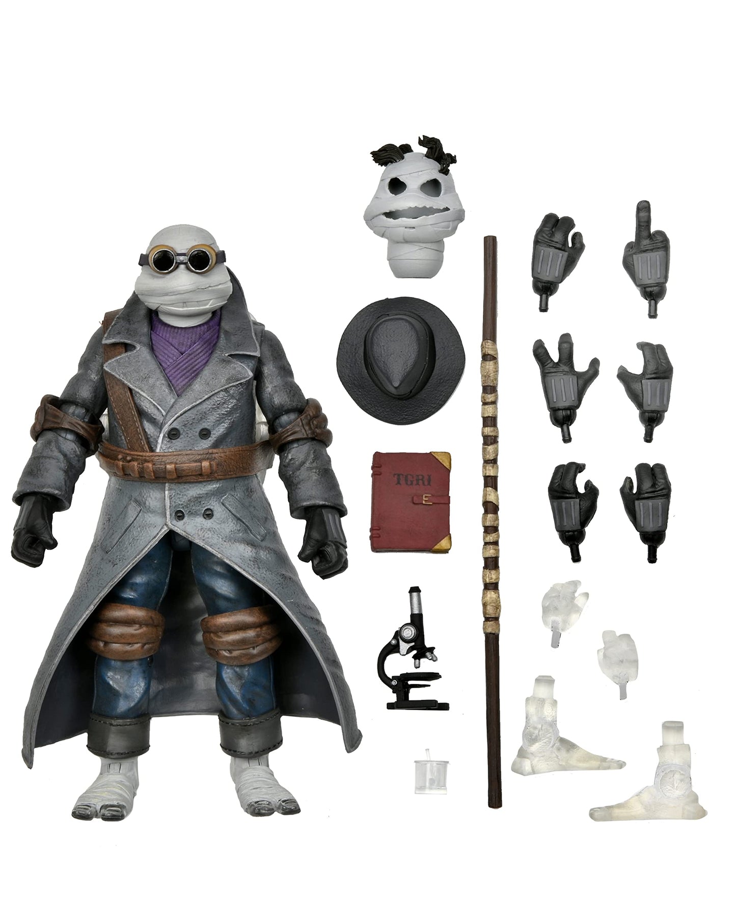 NECA Teenage Mutant Ninja Turtles x Universal Monsters Donatello as The Invisible Man Ultimate Action Figure