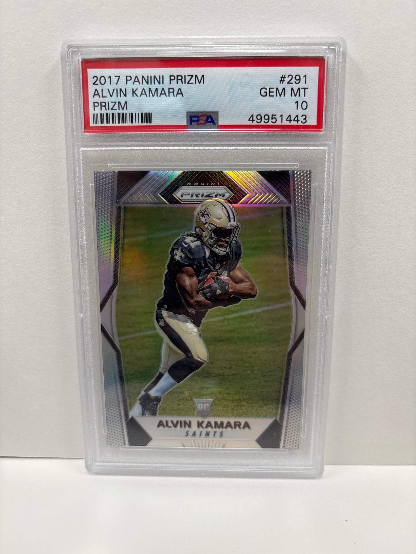 2017 Panini Prizm Alvin Kamara #291 Prizm PSA 10