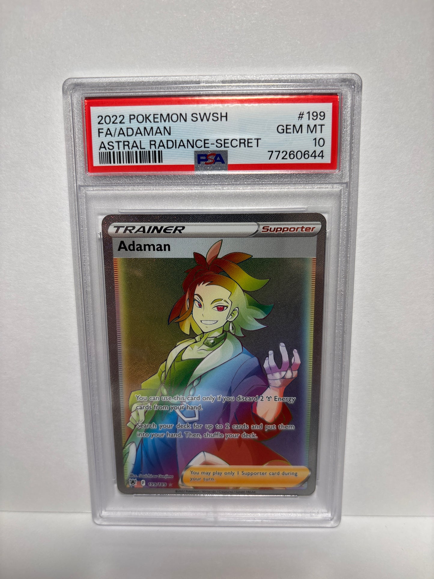 Pokemon Adaman 199/189 PSA 10