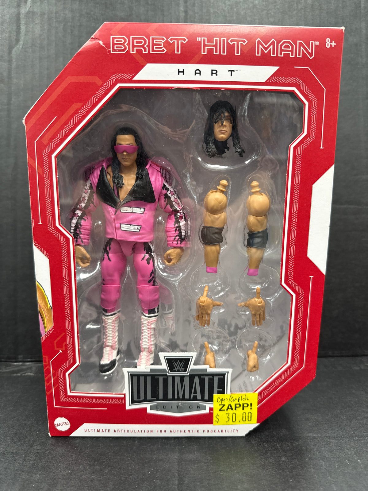 WWE Ultimate Edition Bret “Hit Man” Hart (Open Box/Complete)
