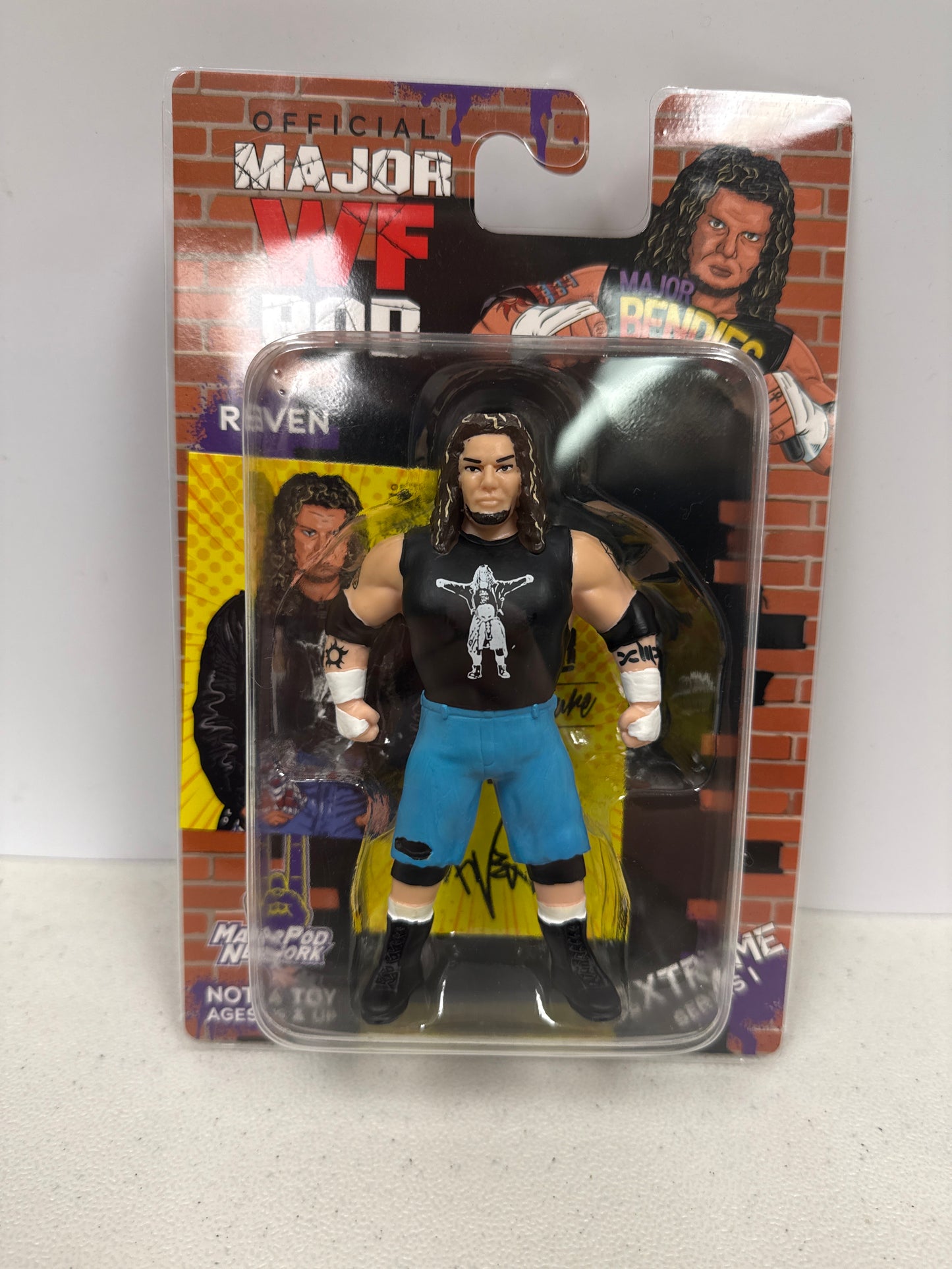 Major Wrestling Figure Podcast Major Bendies Raven Extreme Series 1