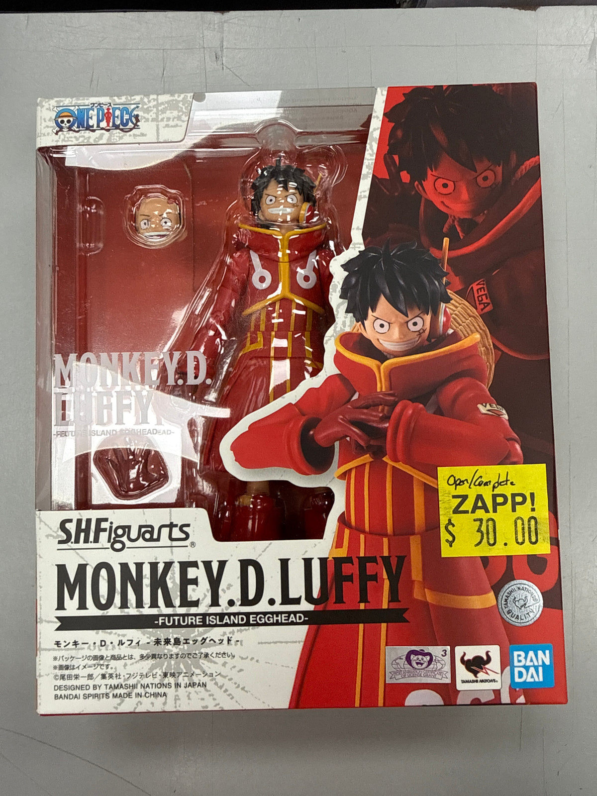 SH Figuarts One Piece Monkey D. Luffy (Future Island Egghead) (Open Box/Complete)