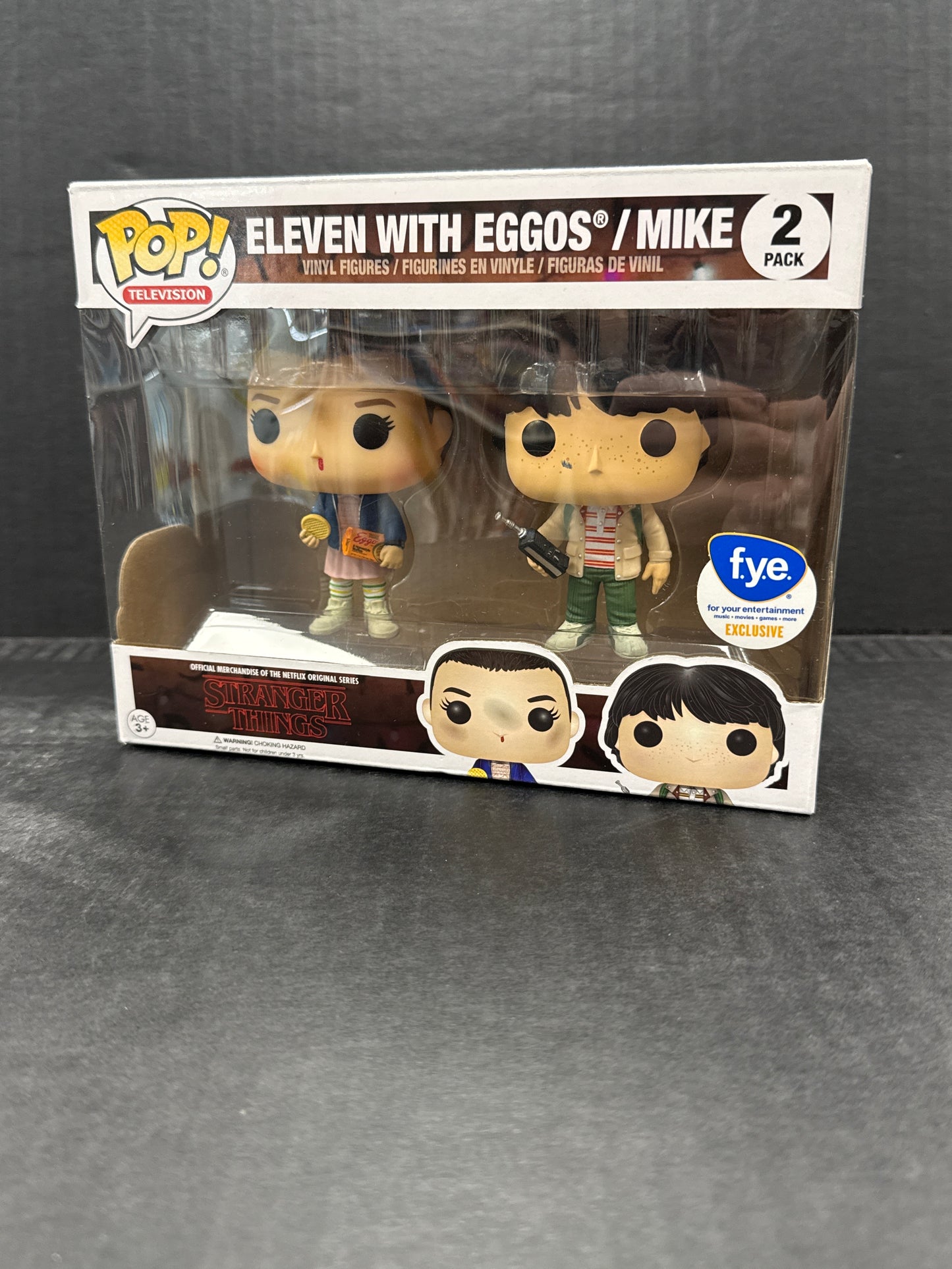 Funko Pop! Eleven with Eggos/Mike 2 Pack FYE Exclusive (Grade B+)