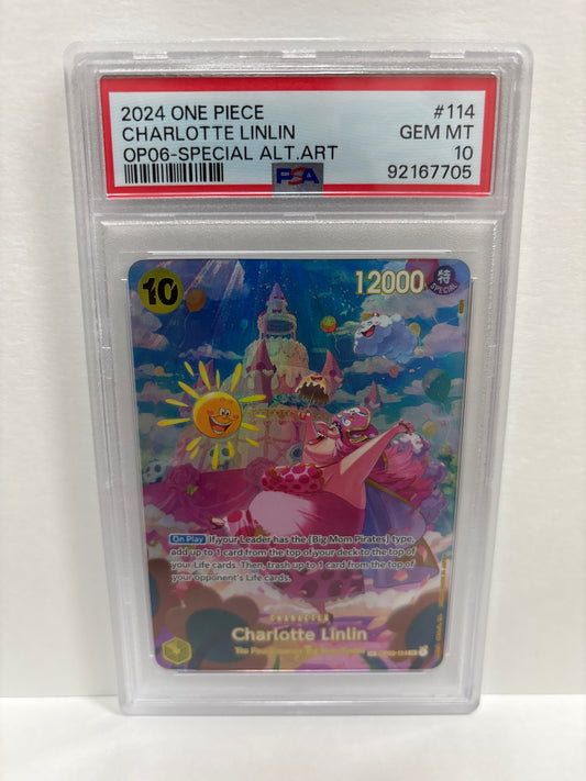 One Piece TCG Charlotte Linlin OP03-114 PSA 10