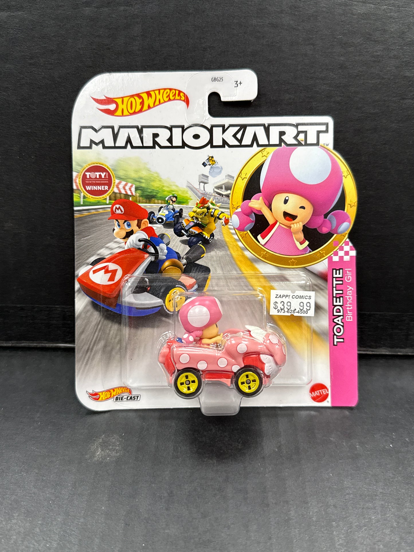 Hot Wheels Mario Kart - Toadette Birthday Girl