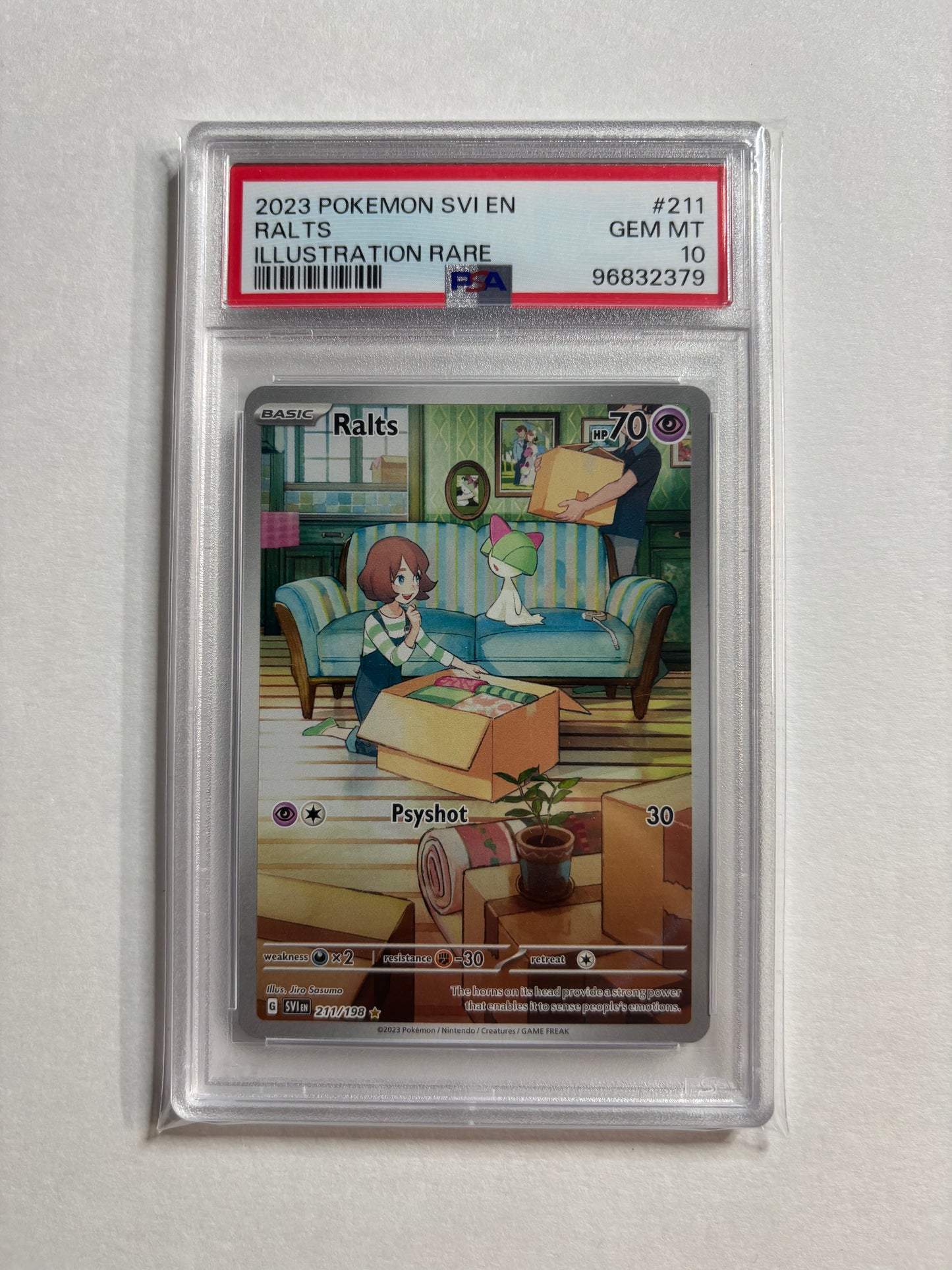 Pokemon Ralts 211/198 PSA 10
