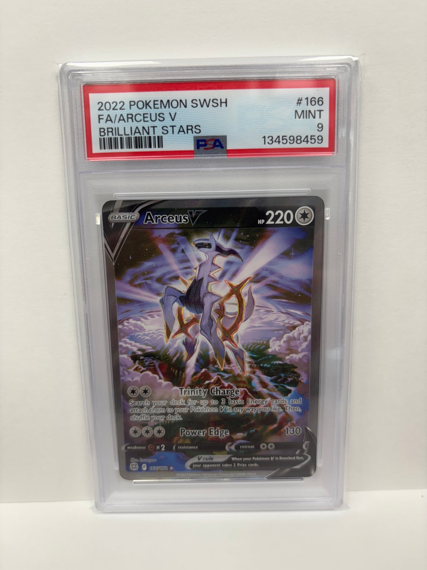 Pokemon Arceus V 166/172 PSA 9