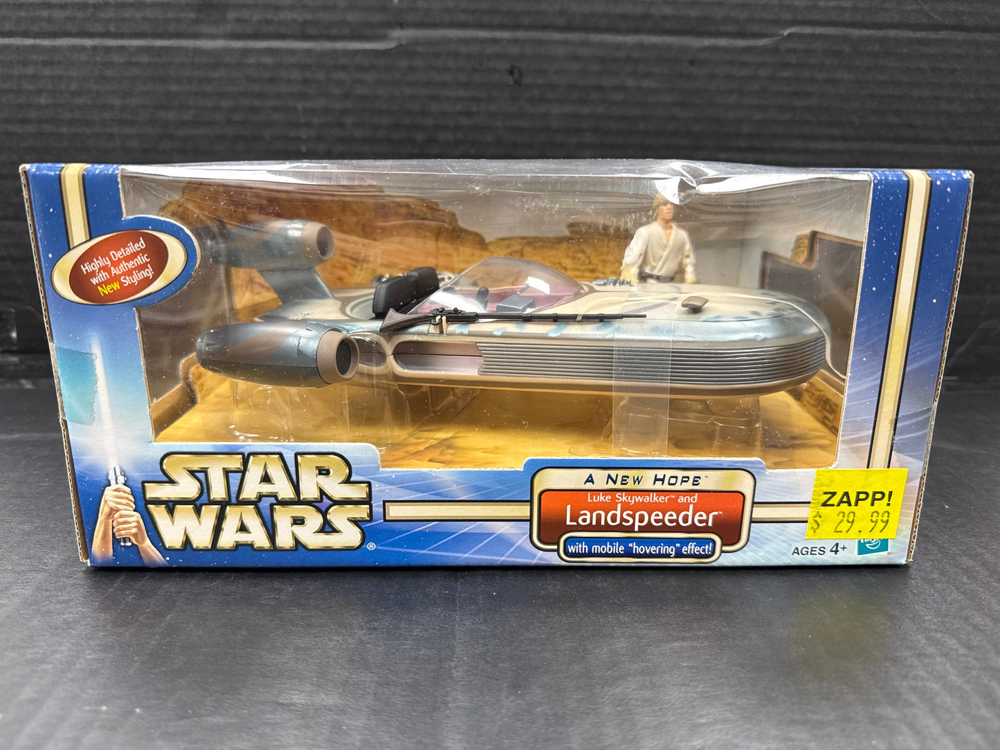 Star Wars Luke Skywalker and Landspeeder 2002