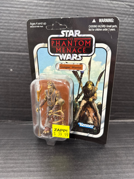 Star Wars Phantom Menace Gungan Warrior VC74 3.75" 2012 (Box Damage)