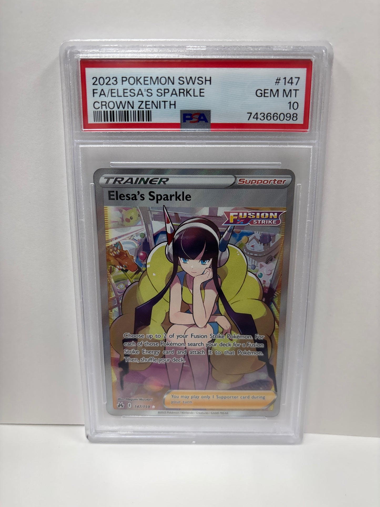 Pokemon Elesa’s Sparkle 147/159 PSA 10