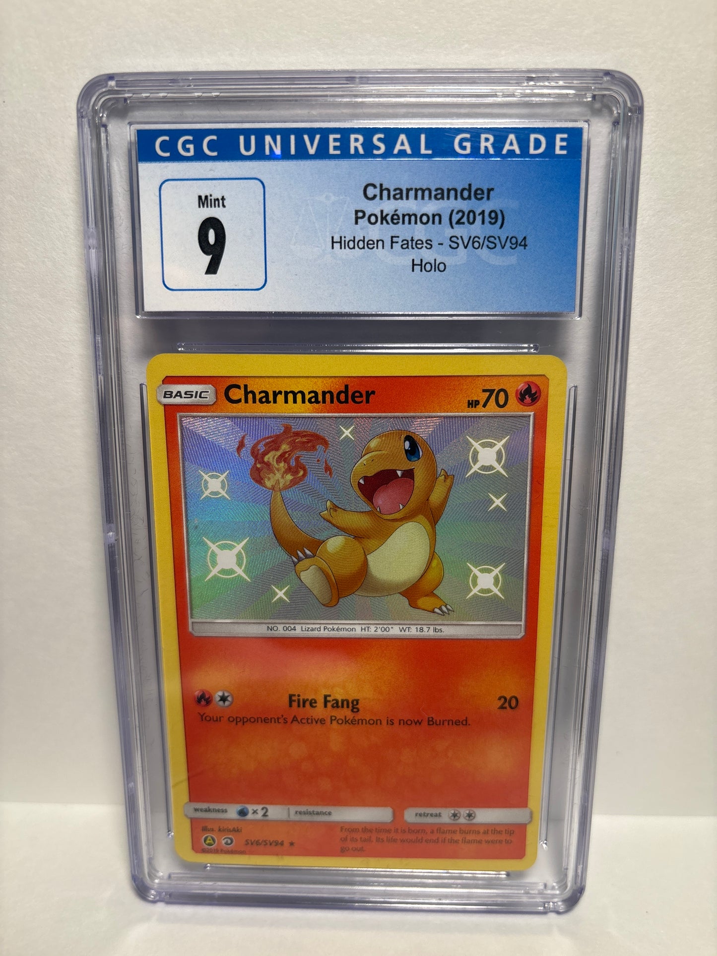 Pokemon Charmander SV6/SV94 CGC 9 (Scratches on Slab)