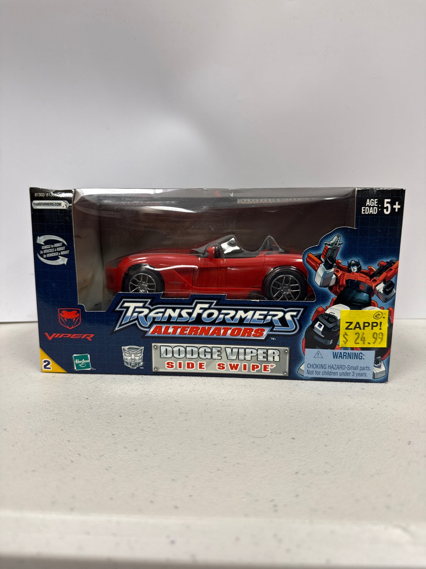 Transformers Alternators Dodge Viper Sideswipe 2003 (Non-Mint)