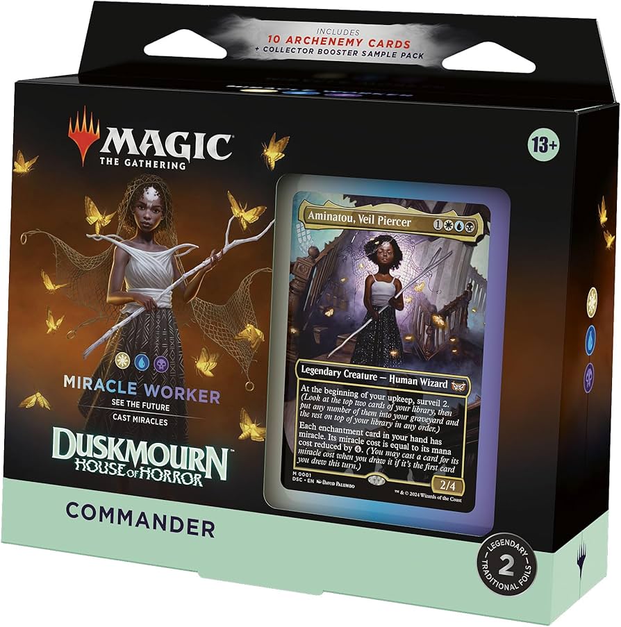 Magic the Gathering Duskmourn Miracle Worker Commander Deck