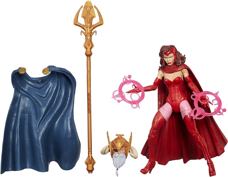 Marvel Legends Scarlet Witch Odin The Allfather Build A Figure Wave