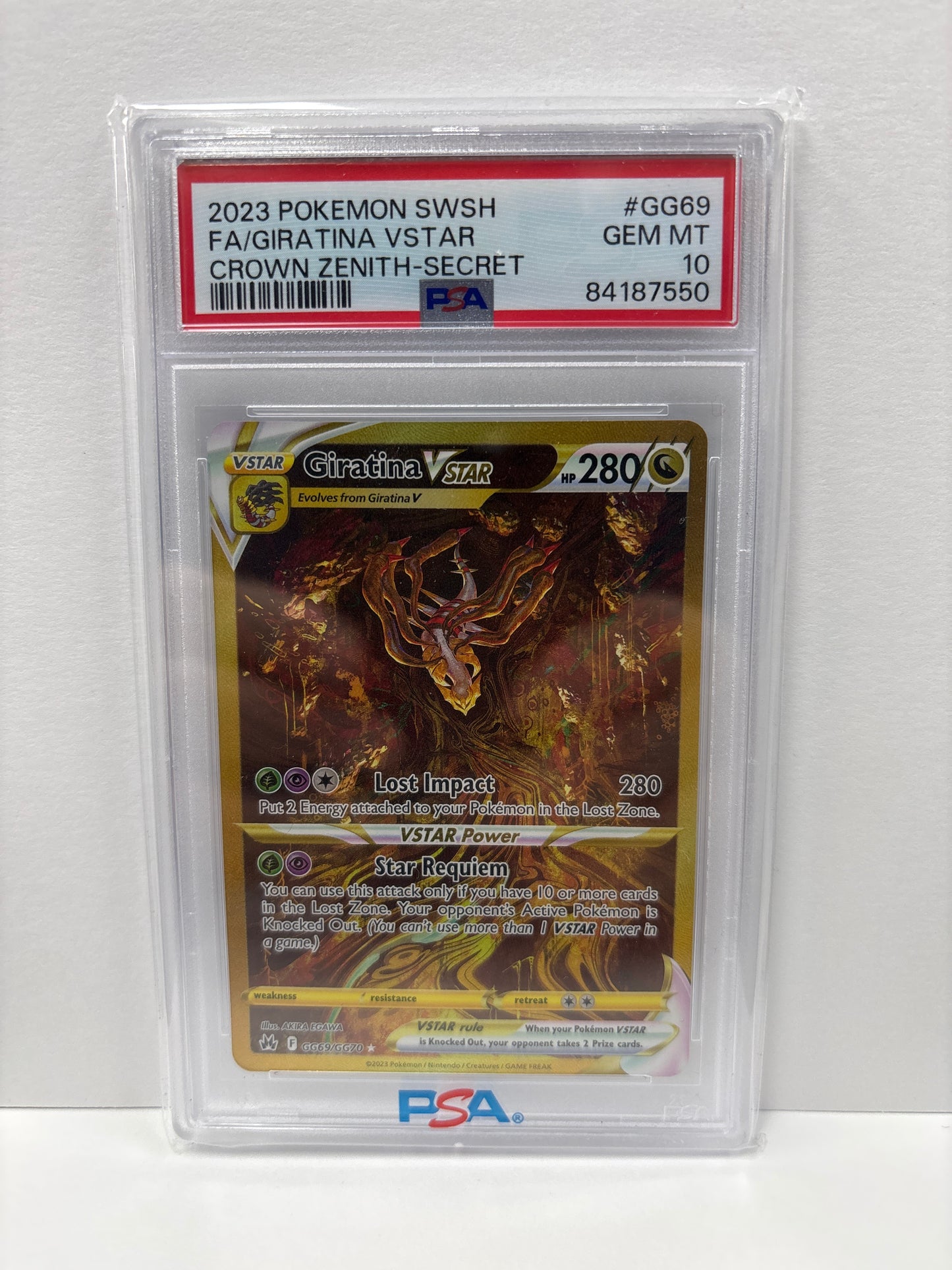 Pokemon Giratina VSTAR GG69/GG70 PSA 10