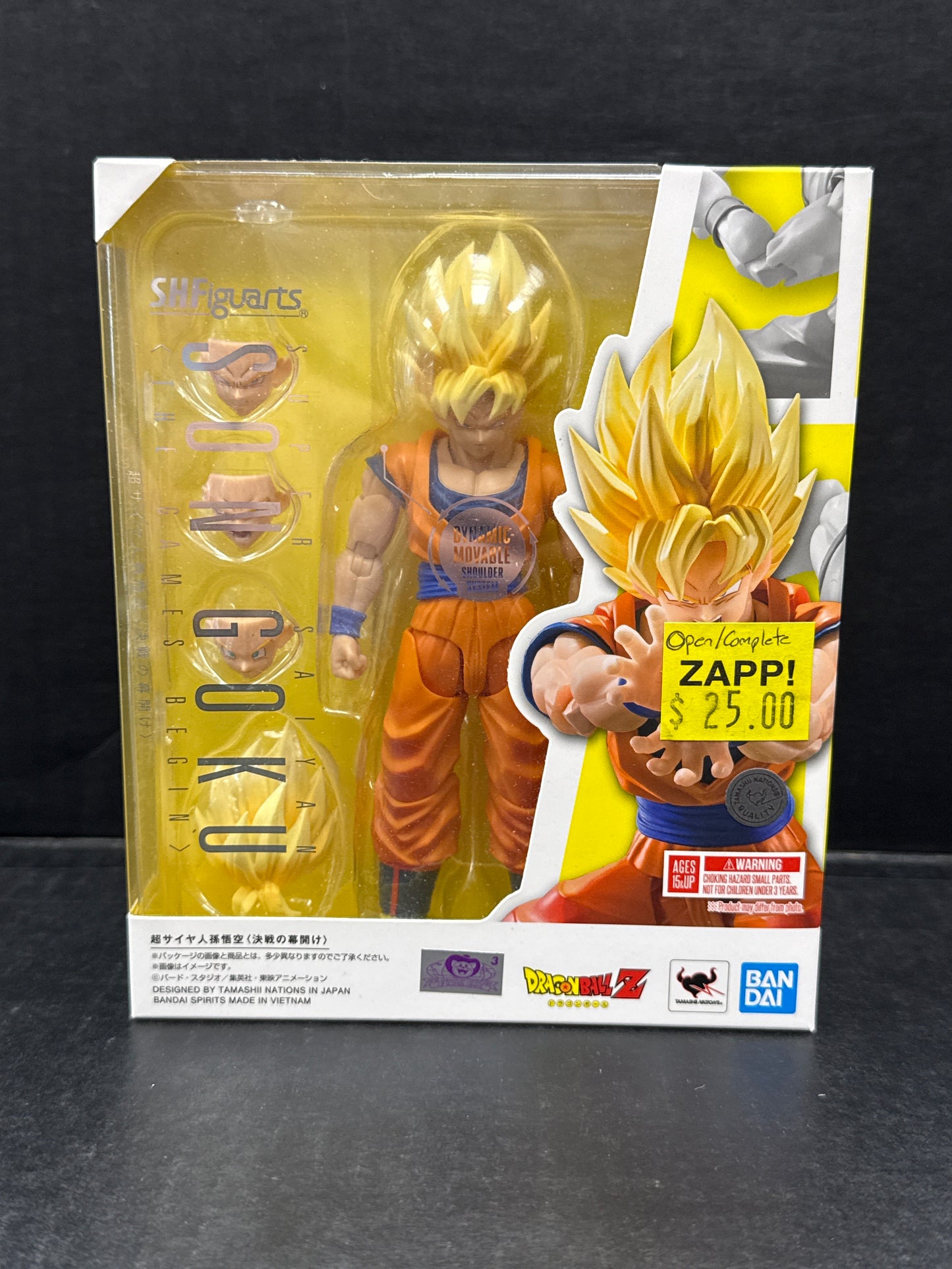 SH Figuarts Dragon Ball Z Super Saiyan Son Goku (The Games Begin) (Open Box/Complete)
