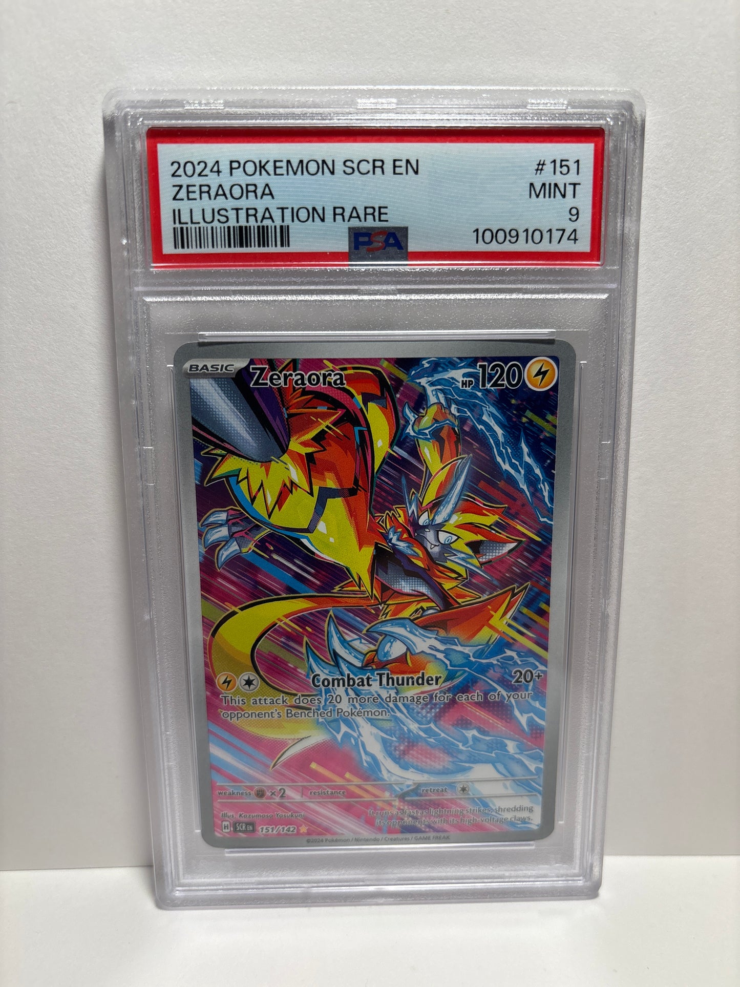 Pokemon Zeraora 151/142 PSA 9