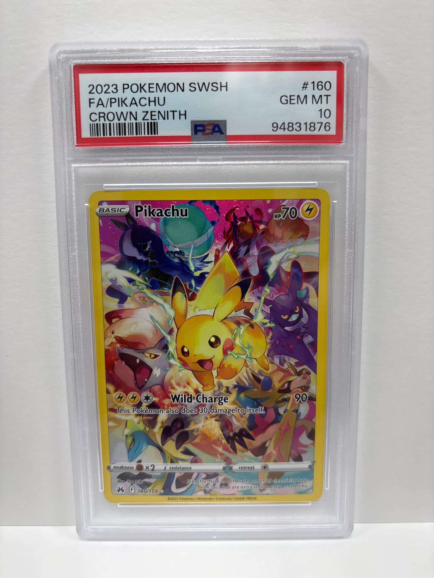 Pokemon Pikachu 160/159 PSA 10